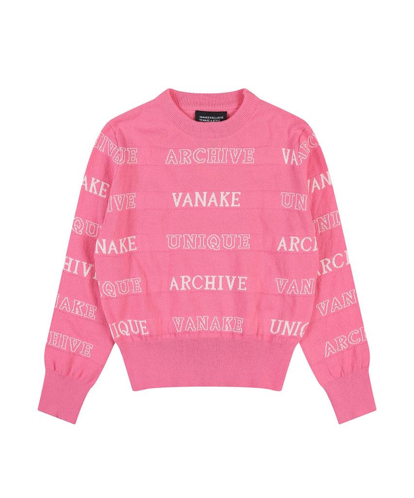 VANAKE Logo Lettering Pattern Knit_Vb2Yktuv03Z
