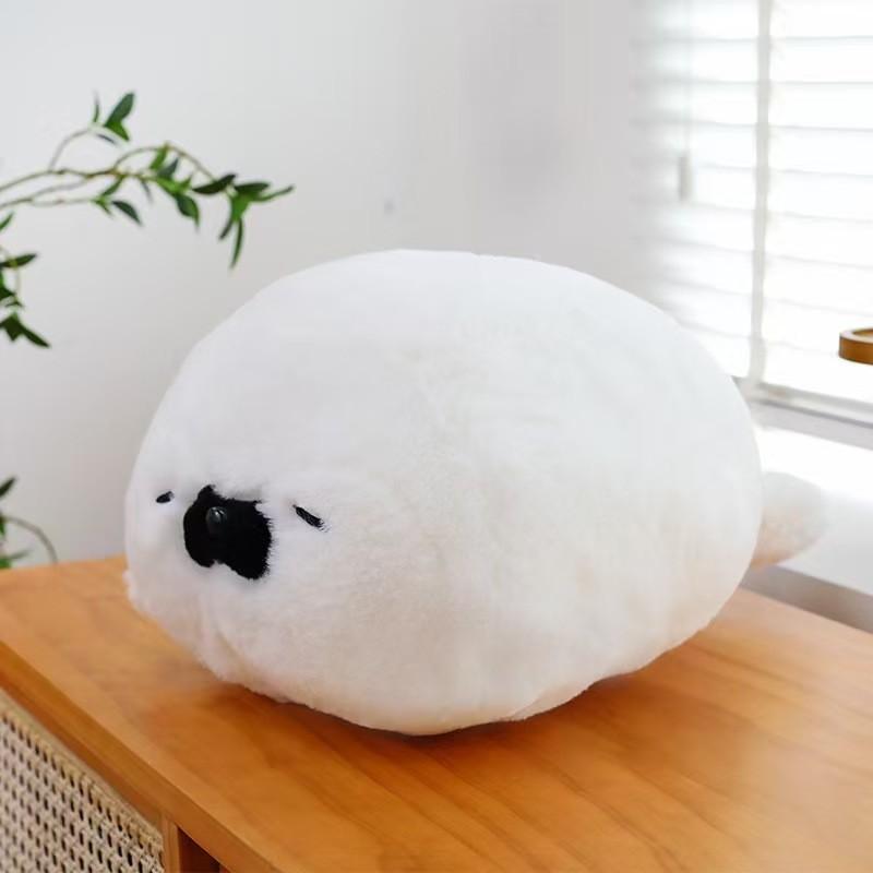 

Plush Seal Toy Cartoon Soft Stuffed Animal For Office Nap Pillow Gift For Kids White Penguin,40cm
