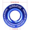 Ucreative Winch Snatch Recovery Ring 66,000 Lbs For Soft Shackle And Synthetic Rope For ATV UTV SUV Truck Off-Road Vehicle Recovery (Blue)