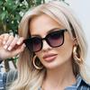 Stylish Black Square Fashion Glasses for Women Rectangular Frame with Decorative Lenses, Lightweight & Durable