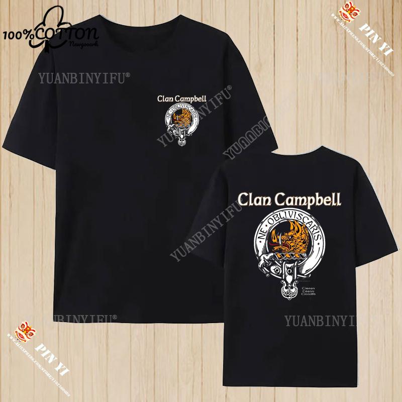 Harajuku Clan Fraser of Lovat Clansman’s Crest Badge Print Summer Trending Unisex T Shirt 100% Cotton O-neck Short-sleev