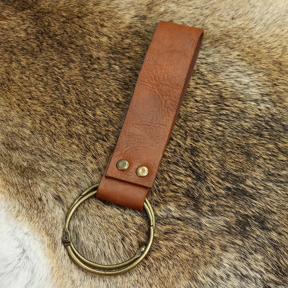 3pcs Medieval Vintage Print Belts Viking Warrior Waist Hanging Tool Fanny Pack Skirt Clip Halloween Role Play Props