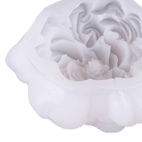 3D Flower Silicone Mold Easy Release DIY Handmade Chocolates Mousse Cake Pudding Candles Soap