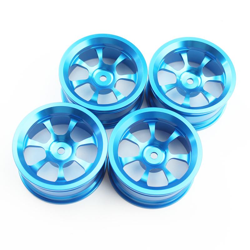 4PCS Rim and Tires with Adapter for WLtoys 1/14 144001 RC Car Parts Aluminium Alloy Wheels Upgrade