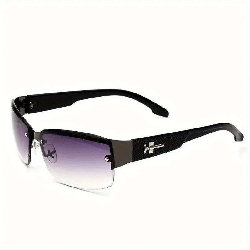 Ladies' Rectangular Gradient Lightweight Tortoiseshell Frame Fashionable Driving Glasses