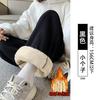 Sweatpants women's spring and autumn new drape straight tied feet gray sweatpants casual loose small wide-leg pants