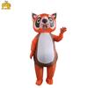Aufblasbares Kostüm Orange Panda: 3D Offenes Tierkostüm zum Spielen und Verkleiden