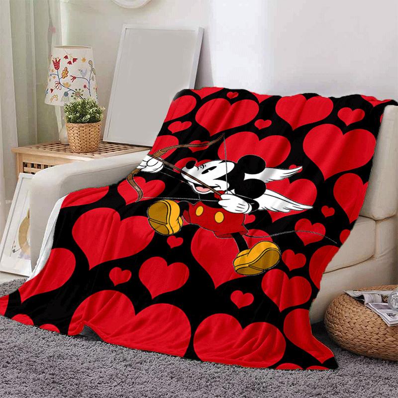 1pc Mickey Printing Blanket - Soft, All-Season Throw for Living Room, Bedroom,Personalized Gift with Adorable Cartoon Design
