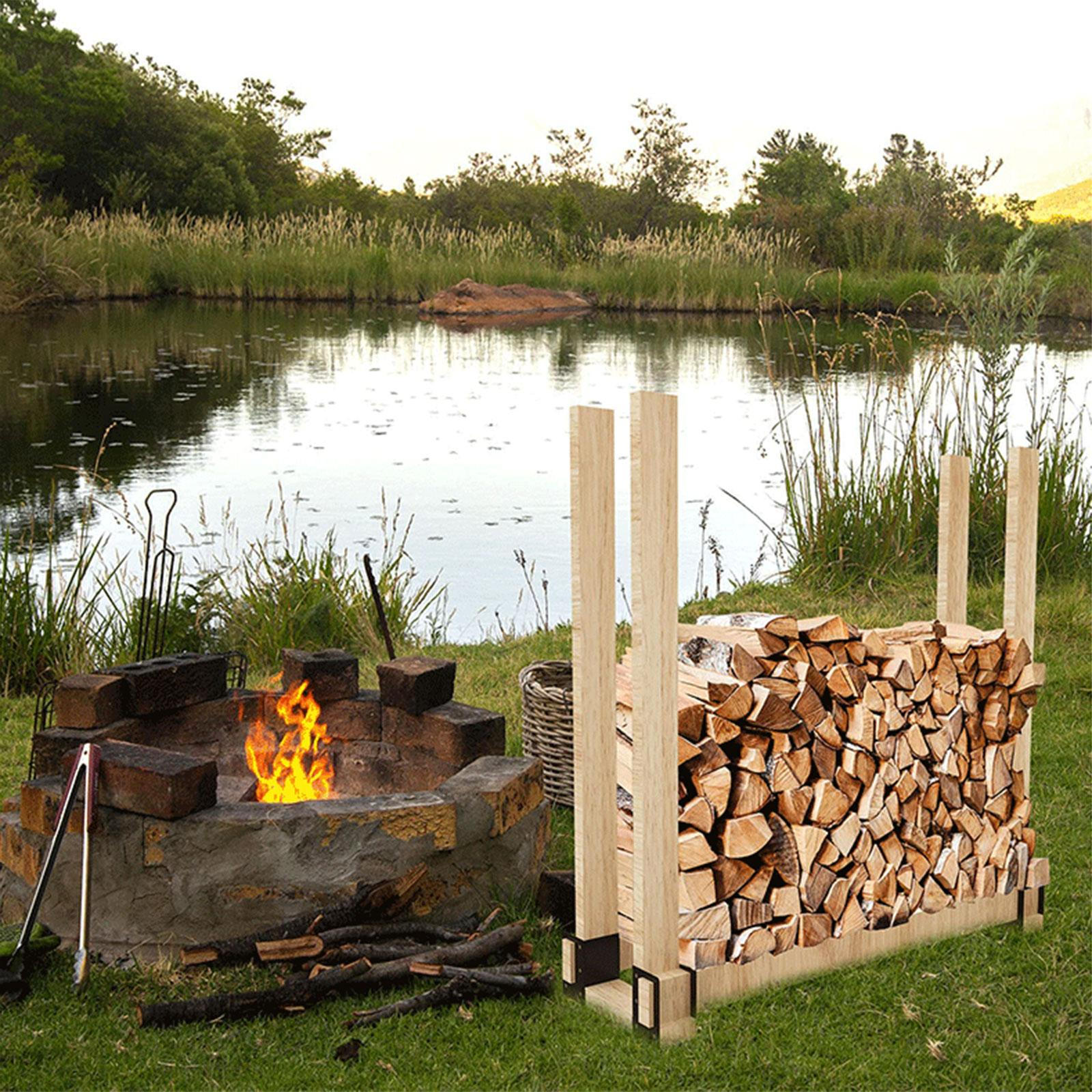 

4x Дровница для камина, стойка для хранения дров, кронштейн, с винтами, подставка, металлическая полка