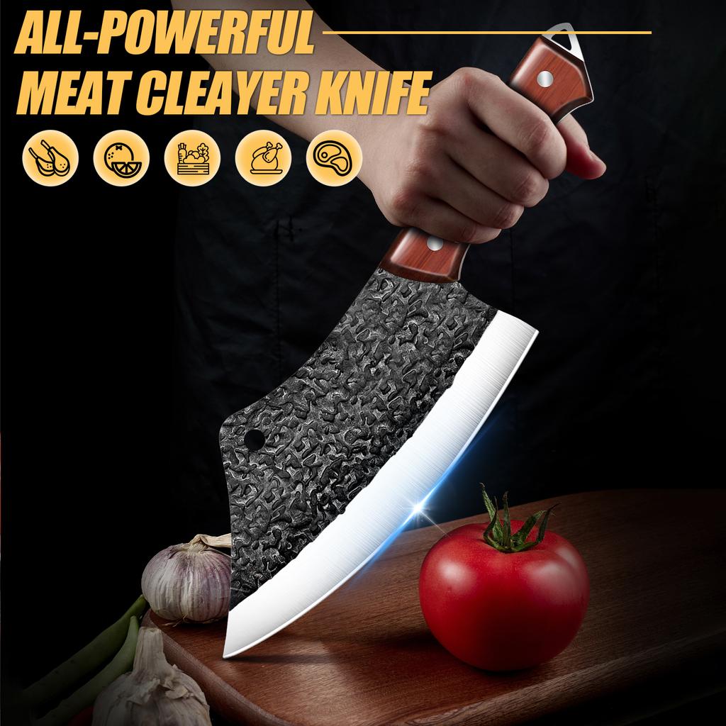 7 Inch Boning Knife Handmade Forged Stainless Steel Kitchen Cleaver Chef Butcher Knives Outdoor Slaughter Knife Tools