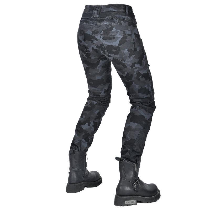 Jeans Moto LOONG BIKER Estivi Mimetici Slim Fit: Pantaloni da Equitazione Traspiranti Anti-caduta