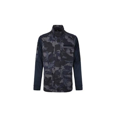 Casual Camouflage Jacket Men Outerwear Black 928622-475