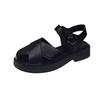 Thick-soled Bag Head Sandals Female Summer New Versatile Student Fairy Style with Skirt Retro Roman Beach Shoes