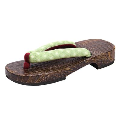 Geta Burnt [KYOETSU] Clogs, Dull, Paulownia, Women's (3 Khaki, One_size)