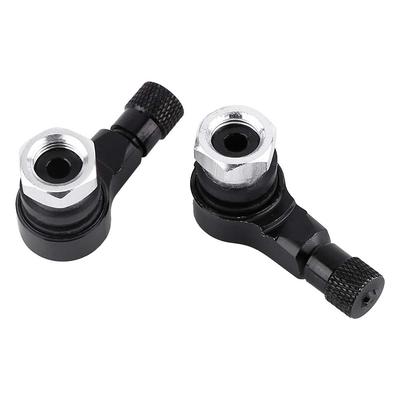 Car Motorcycle Motorcycle Scooter 90 Degree Angled Tire Valve Cap Valve Stem Cover Adapter (Black)