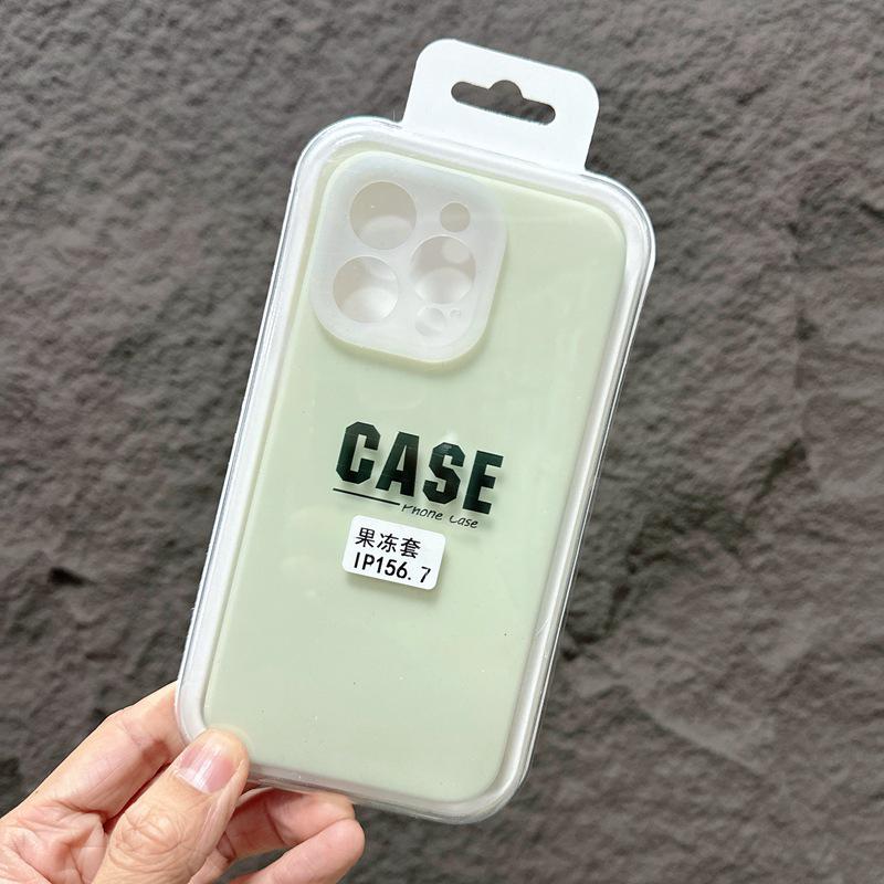 

Candy Color Silicone Protective Case for iPhone 16/17 Pro Max, Jelly Liquid Anti-Fall Design for Couples 12 Pro Max