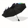 1pc Rainbow Cat Automatic Folding Umbrella Portable Collapsible Design, 8-Rib Iron Frame, Durable Fabric, All-Season Casual Outdoor 175
