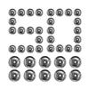 50pcs Tambourine Ring Cymbals Ching Rings Percussion Instrument Drum Ring Double Row Rattle Drum Rings Durable Drum Accessories