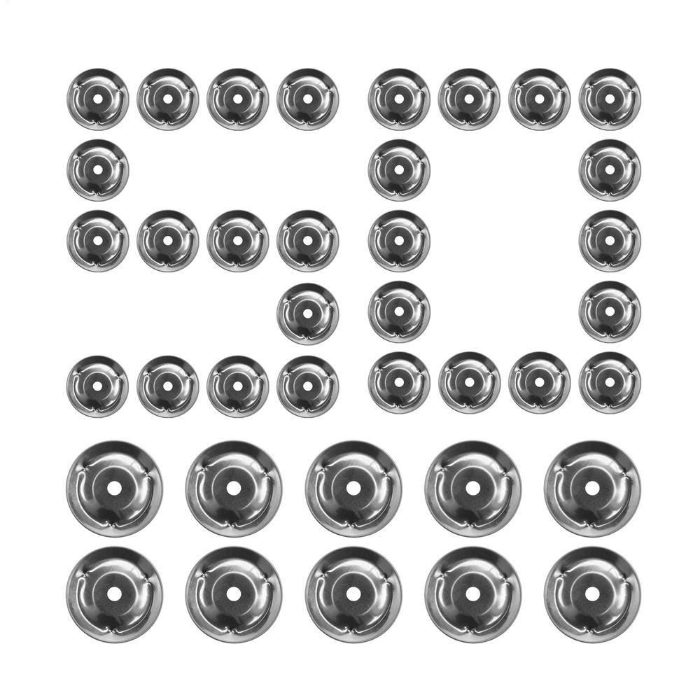 50pcs Tambourine Ring Cymbals Ching Rings Percussion Instrument Drum Ring Double Row Rattle Drum Rings durable Drum accessories