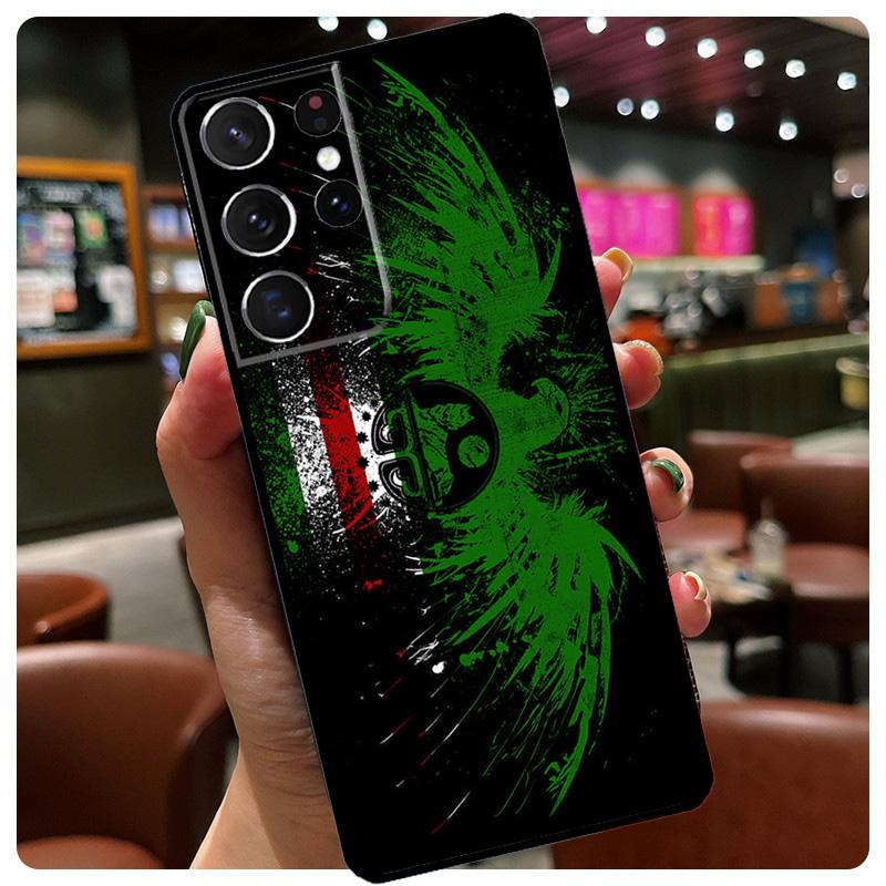 Chechen Chechnya Flag Phone Case For Samsung Galaxy S23 Ultra S21 S22 S24 S25 Ultra S9 S10 Plus S24 S25 FE Cover
