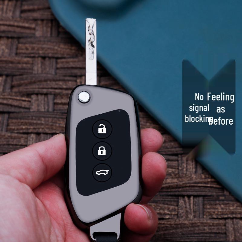 Metallschlüsselhülle für New Baojun RS5, RC6, RM5, RS3 - Schutzhülle mit Schnalle