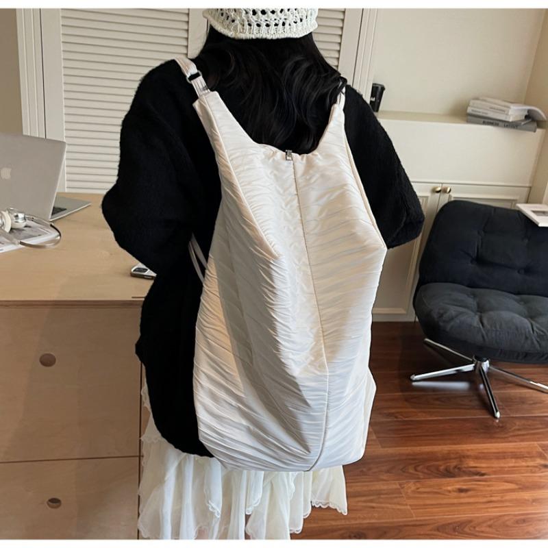 Folded Dumpling Bag Casual Versatile Relaxation Tote Bag Crossbody Large Bag Cycling Sports Lightweight Shoulder Bag
