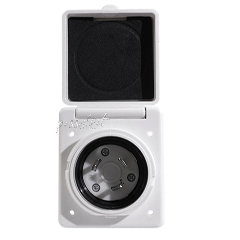 

Кабель питания для автофургона, электрический замок с поворотным креплением, белый, с водонепроницаемой крышкой, 125 В, 30 А, новые адаптеры, розетки, автомобильные аксессуары, новые белый