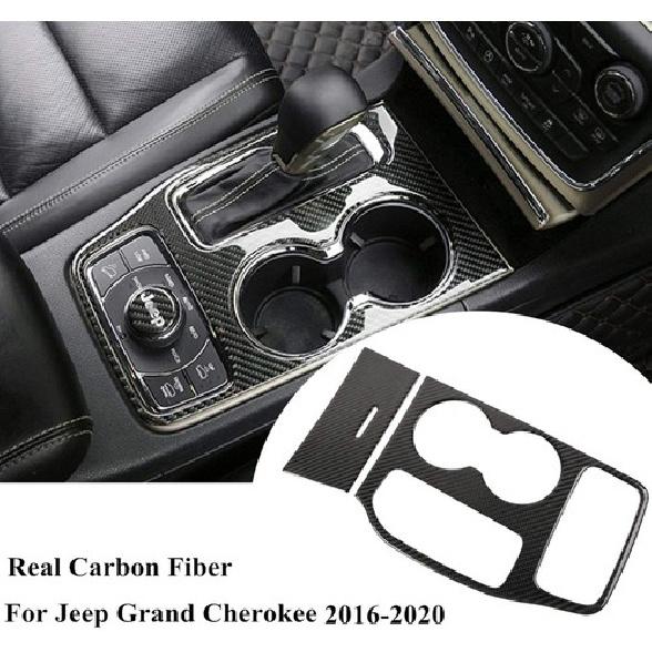 For Jeep Grand Cherokee 2016-21 Gear Shift Panel Trim Cover Carbon Fiber Sticker