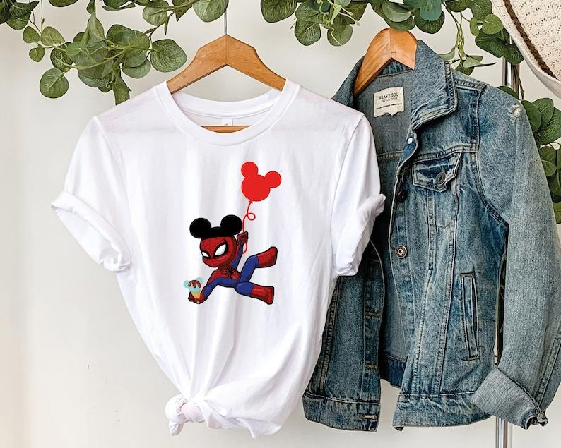 Spiderman Sweatshirt, Marvel Family Matching Spiderman Shirt, Mickey Ears, Gift for Birthday Boys, Spiderman Theme Party, Disney Trip Hoodie 100