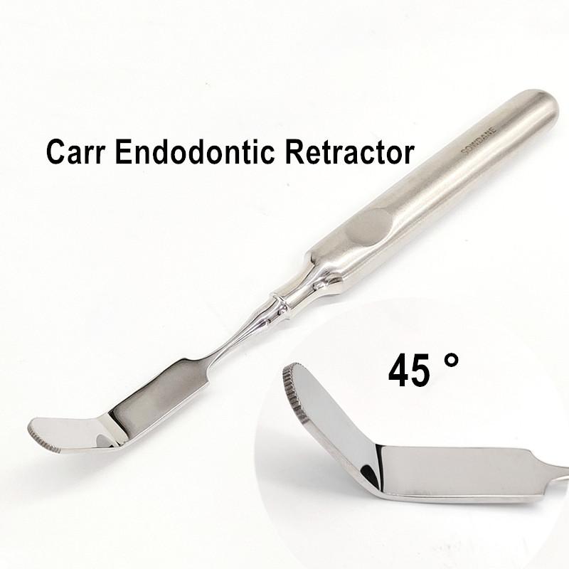 

Стоматологический инструмент для эндодонтического ретрактора Carr, хирургический ретрактор с углом наклона 45° и 90° и зубчатым наконечником, инструмент для имплантации 2 pieces mixed