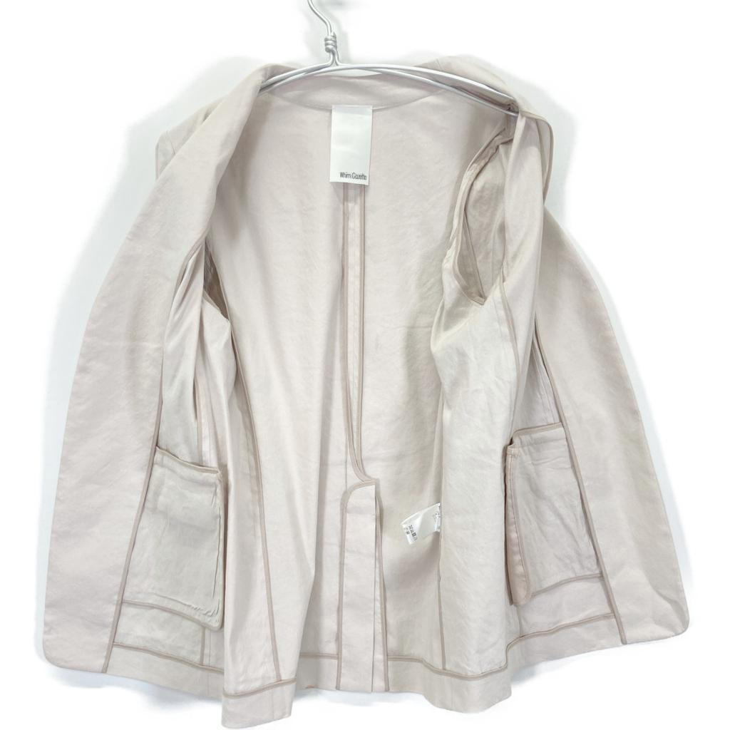 Whim Gazette 24Stainless Steel Beige Colorless Jacket Jacket F beigeUsed