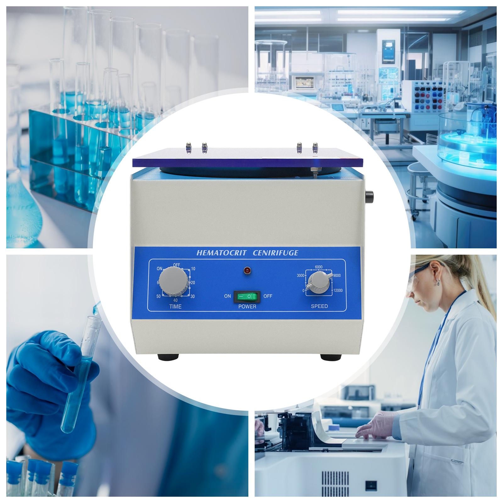 

Pro 100W High-speed Centrifuge Wit/ 24 Tube Capacity,Compact Laboratory Equipment for Clinical Research and Qualitative Analysis 110V&US Plug