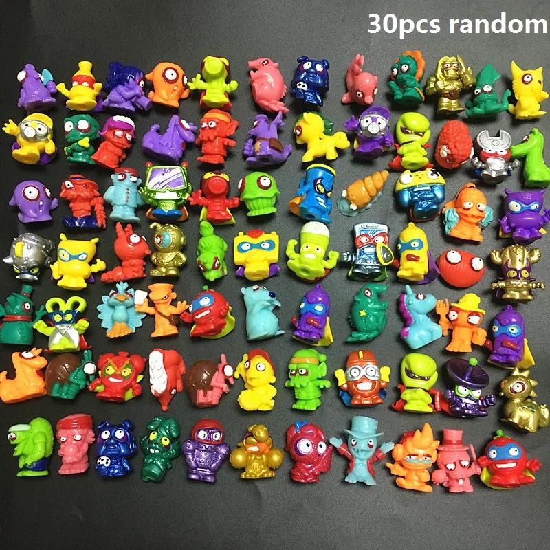 10-200 stk Superzings Zomlings Anime Dukker Leker Dyr Søppeldukke 3CM Gummimodell Actionfigurer Leketøy Barn Gutter Gave