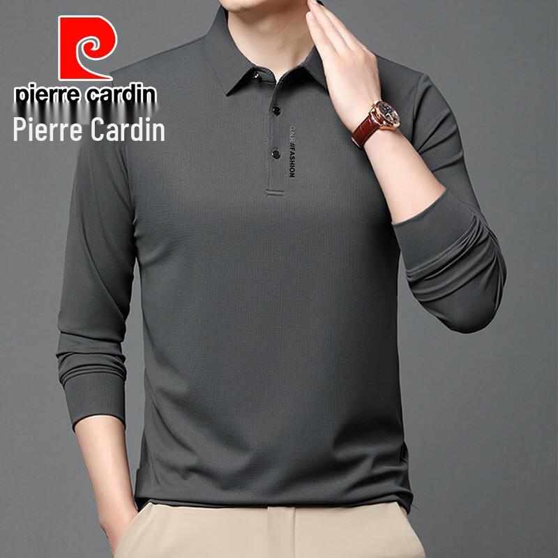 Pierre Cardin Men's Long-Sleeve Breathable Polo Shirt