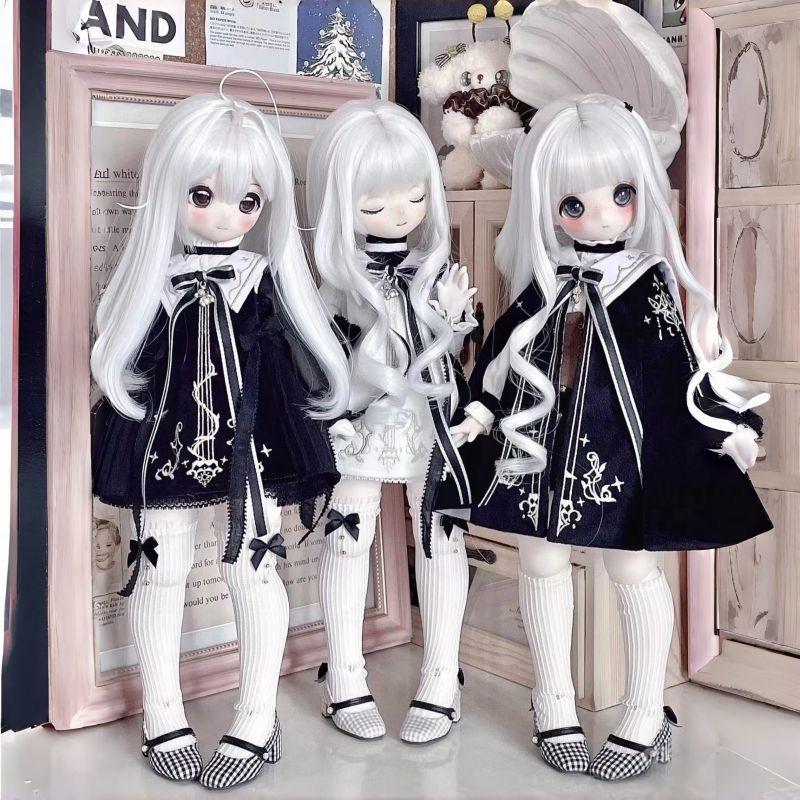 BJD doll clothes suitable for 1/4  sizeComplete set of cute magic cloaks clothes set doll accessories