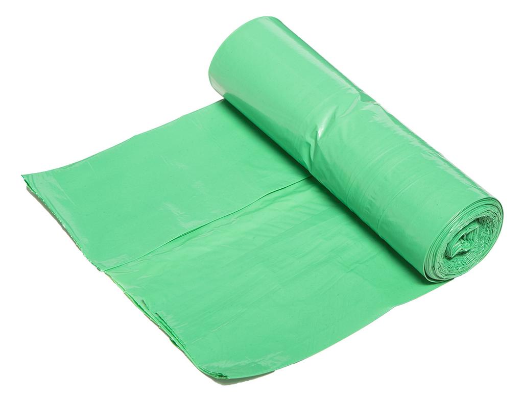 Waste bags 120 L, green with tape, 40 mic, 10 pcs.