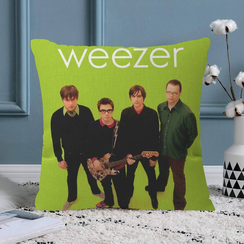 Weezer Музыкальная Группа Офисная Подушка Наволочка Автомобильная Подушка ЧехолXCM Подушка под Пояс Диванная Подушка Чехол 30x30 cm