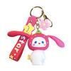 Unzip And Pinch Le Bunny Keychain, Cute Car Key Pendant, Exquisite Girls Bag Pendant Key Ring.