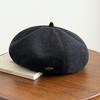 Solid color beret autumn dome naked casual youth shopping Korean version versatile unisex newsboy hat