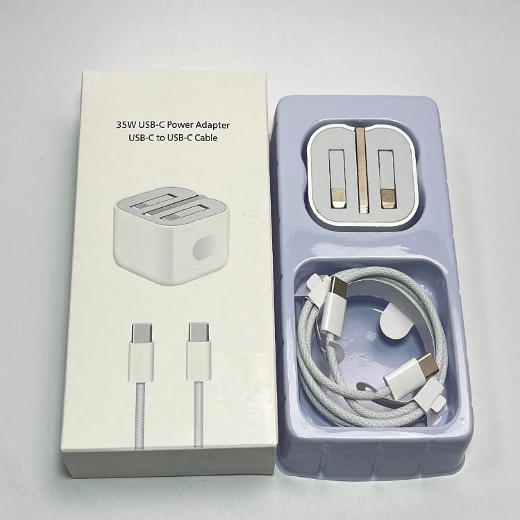 Caricabatterie PD da 20W/35W Compatibile con Apple 15 per iPad e iPhone con Cavo