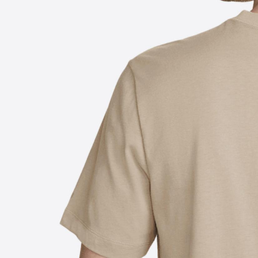 Nike Embroidered Logo Crew Neck T-Shirt Men Tops Khaki AR4997-247
