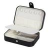 Portable Jewelry Box Jewelry Organizer Display Travel Jewelry Case Boxes Button Leather Storage Zipper Jewelers Joyero