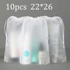 10PCS Clear Shoe Storage Drawstring Storage Bag for Sundries Travel Makeup Bag Waterproof Transparent Plastic Storage Bag