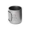S'more Titanium Mug Double Titanium Cup Titanium Cup Double Titanium Outdoor Camping Double Structure 350ml 450ml Titanium Tableware Double Wall