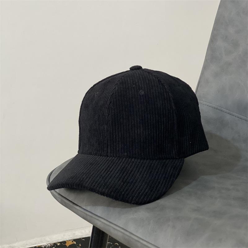 JYL TS DIY Corduroy Cap Unisex Autumn  Street Casual Sun Hat Corduroy