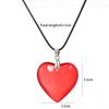 2000S Aesthetic Y2K Love Heart Necklace For Women Fashion Grunge Hip Hop Pink Hearts Pendants Necklaces Girl Rave Gift Jewelry
