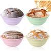 4Pcs Silicone Bread Proofing Baskets, 9" Collapsible Sourdough Bread Baking Supplies Non-Stick Round Dough Proofing Bowl Containers Oven Safe for