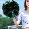Cheer ering Pom Poms Pompoms for Dance Party School Sports Competition (Silver+Green)