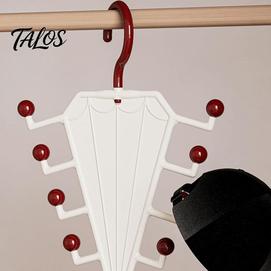 Talos V Shaped Double-Sided Closet Organizer, with 360° Rotating, Space Saving Multi-Layer Vertical Hanger, for Hats Bags Ties Scarves