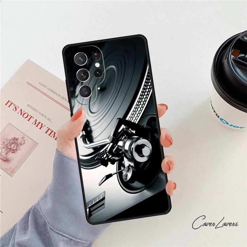 Vinyl DJ Record Art Phone Case For Samsung Galaxy S24 S25 S23 S22 Ultra Note 10 20 Plus S20 S21 FE Cover